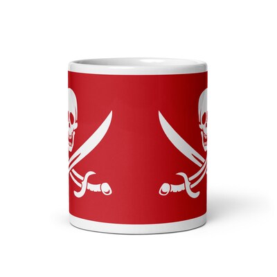 Pirate Flag - Coffee Mug. Coffee Tea Cup Funny Words Novelty Gift Present White Ceramic Mug for Christmas Thanksgiving - image4